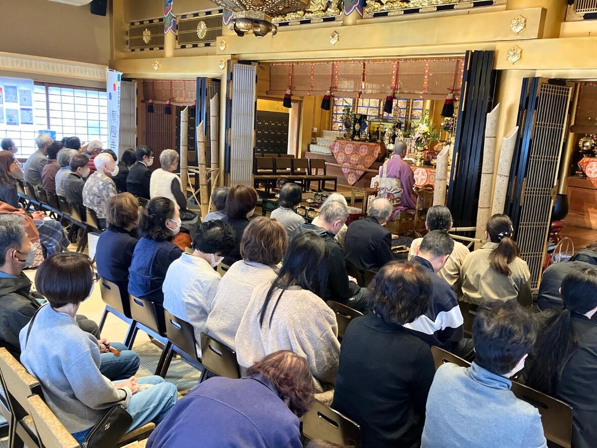 名古屋市中村区の永代供養墓・樹木葬の願隆寺の法要