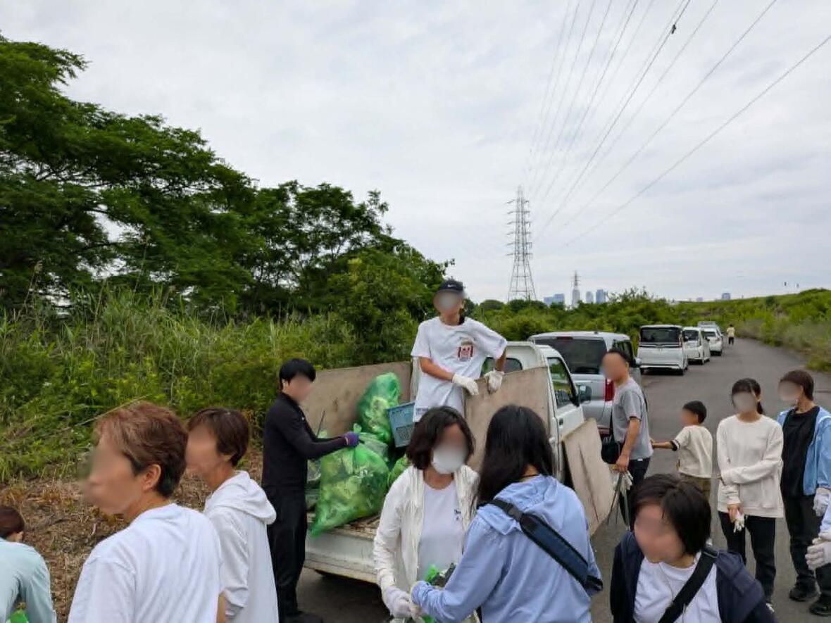 名古屋市中村区願隆寺主催の清掃ボランティア活動「いいゴミ拾い」