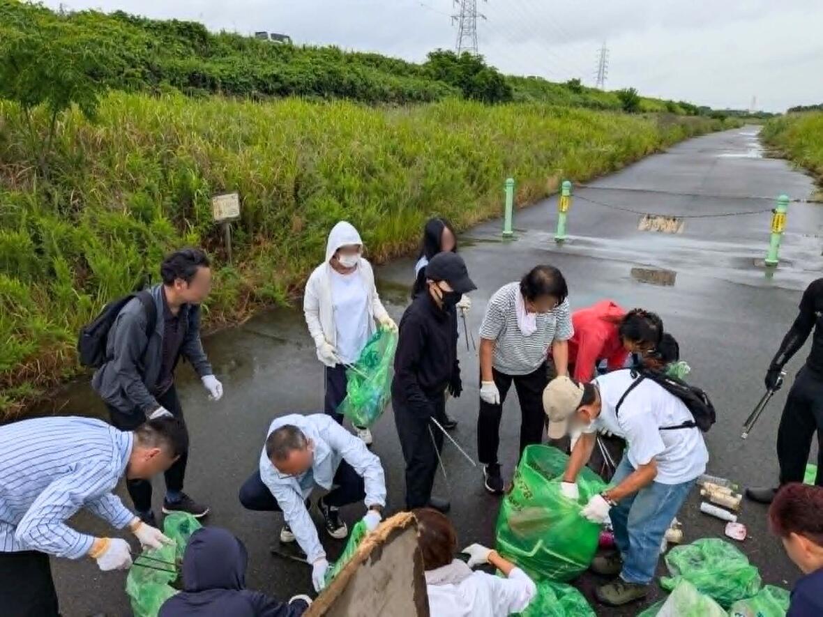 名古屋市中村区願隆寺主催の清掃ボランティア活動「いいゴミ拾い」