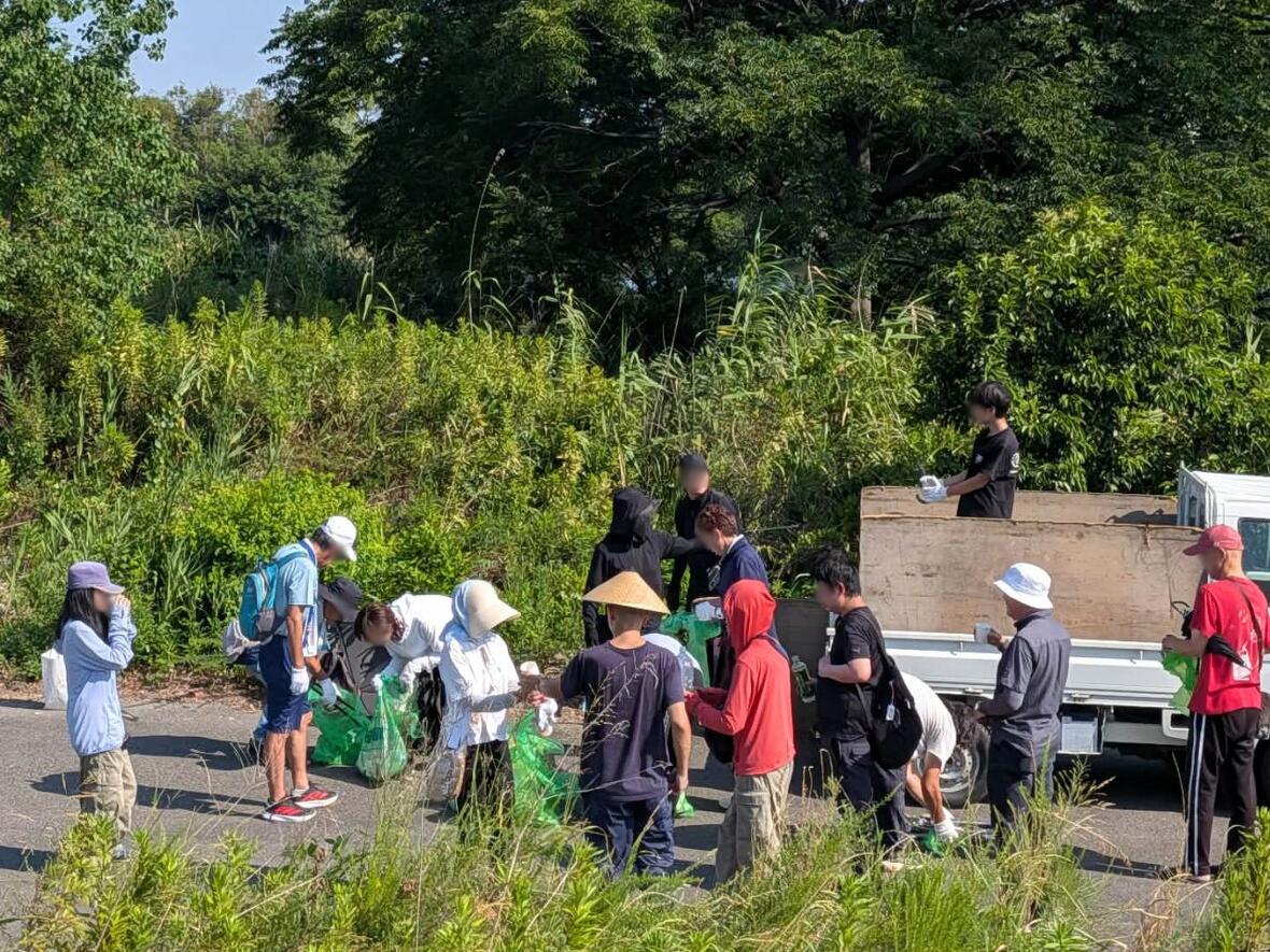 名古屋市中村区願隆寺主催の清掃ボランティア活動「いいゴミ拾い」